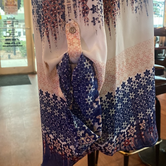 Perfect Condition Candies Womens Blouse with Peak a Boo crisscross shoulder. - Picture 3 of 4